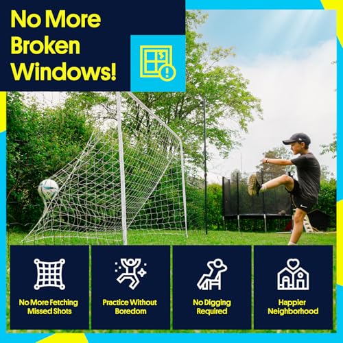 Open Goaaal 3-in-1 Soccer Training Rebounder - Soccer Goal for Volley, Passing, Training - Outdoor Sports, Backyard Games - size: Standard