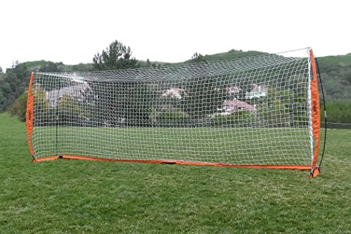 Bownet Portable Folding Soccer Goal – Pop Up Backyard & Training Soccer Net for Indoor or Outdoor – Easy Setup with Carry Bag - size: 8 x 24 Feet
