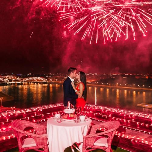 String Lights Indoor Bedroom, 33FT 100 LED Fairy String Lights Outdoor Waterproof, 8 Modes Memory Twinkle Christmas Light Plug in for Classroom Dorm Patio Tree Garden Decor (Red) - color: Red, size: 100LED