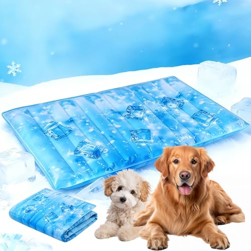 Dog Cooling Mat 2.0, Universal Pet Cooling Pad, Double-Sided Durable Water-Resistant, Portable and Easy to Clean, Suitable for All Pets, Keep Your Pet Cool Indoors and Outdoors (47.5" x 29.5") - size: X-large