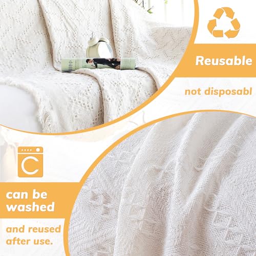Outdoor Picnic Blanket Sandproof - Portable Lightweight T-Grid Picnic Mat for Beach, Camping, Park, Lawn, Concert & Wedding Photoshoot Indoor Bohemian Decor Machine Washabl（35x35inch 8PC）