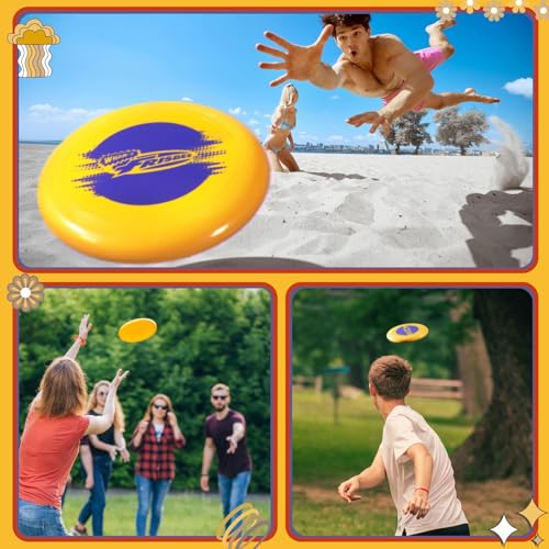 Frisbee Cool Flyer Flying Disc, 9.95 Inch Lightweight Toy Outdoor Beach Park Backyard Game - 130g