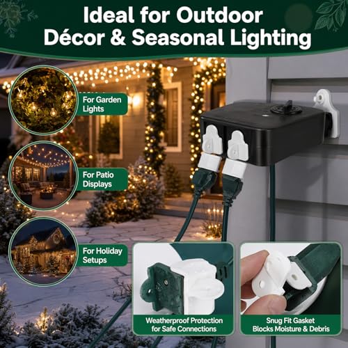 Outdoor Waterproof Outlet Covers and Weatherproof Gaskets 50 Piece Set White，Weatherproof Extension Cord Cover,Outdoor Waterproof Power Outlet Covers Are Available for 2 or 3 Hole Plug Covers - size: 0.98*0.59*0.9--50PCS