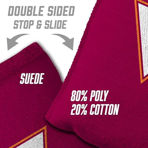 YouTheFan Officially-Licensed NCAA Set of 8 Cornhole Bags - All Weather Dual Sided Slide & Stop - Regulation Size with Carry case - color: Virginia Tech Hokies