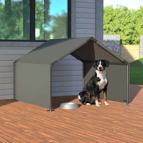 Dog Shade Shelter, Portable Pet Tent, Water Resistant Dog House for Shade Protection, Outdoor, Garden, Patio, Backyard, Gray