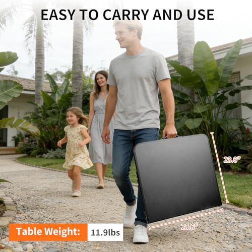 4FT x 2FT Folding Camping Table with Aluminum Alloy Legs, Adjustable Height Portable Outdoor Picnic Table for Camping, Travel, Parties, Kids Crafts, and Market Vendor Use - size: 4 ft x 2 ft × 2.3 ft H