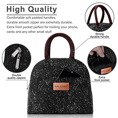 BALORAY Lunch Bag for Women Men Insulated Lunch Box for Adult Reusable Lunch Tote Bag for Work, Picnic or Travel (Black Starry) - color: Black Starry, size: M