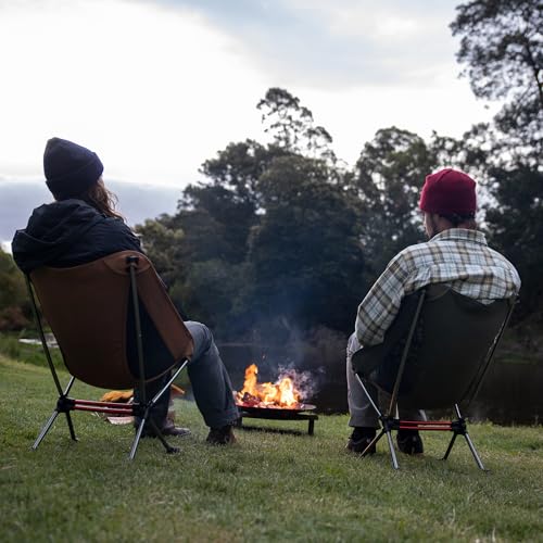 Naturehike YL08 Ultralight Camping Chair, 2.38 LBS Portable Backpacking Chair with Anti-Sinking Feet, Lightweight Compact Folding Hiking Camp Chair - color: Green