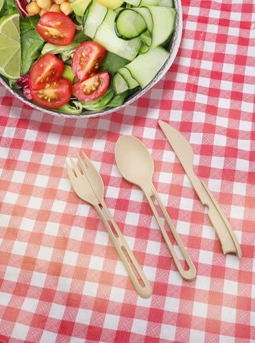 Jokari Travelware Travel Cutlery Set with Case - Compact, Reusable, TSA-Approved for Camping & Picnic. Portable eco-friendly spoon, fork, knife in a lightweight pouch, perfect for lunchbox or travel.