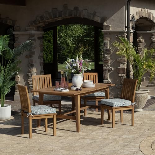 Arden Foam Outdoor Round Back Seat Cushion Kit, 20 x 19, Made with ProFoam, Rain-Proof, Fade Resistant, Pistachio Botanical - color: Pistachio Botanical, style: 20 x 19 Foam Rounded Back Seat Cushion