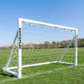 QUICKPLAY Q-Fold Soccer Goal | 30-Second Folding Design for Easy Setup | Portable & Weatherproof uPVC Soccer Goal for Backyard | Durable Post for Adults & Kids - style: 6 x 4'