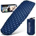 Sleeping Pad for Camping - Patented Camp Mat, Ultralight - Best Compact Inflatable Air Mattress for Adults & Kids - Lightweight Hiking, Backpacking, Outdoor & Travel Gear - color: Blue