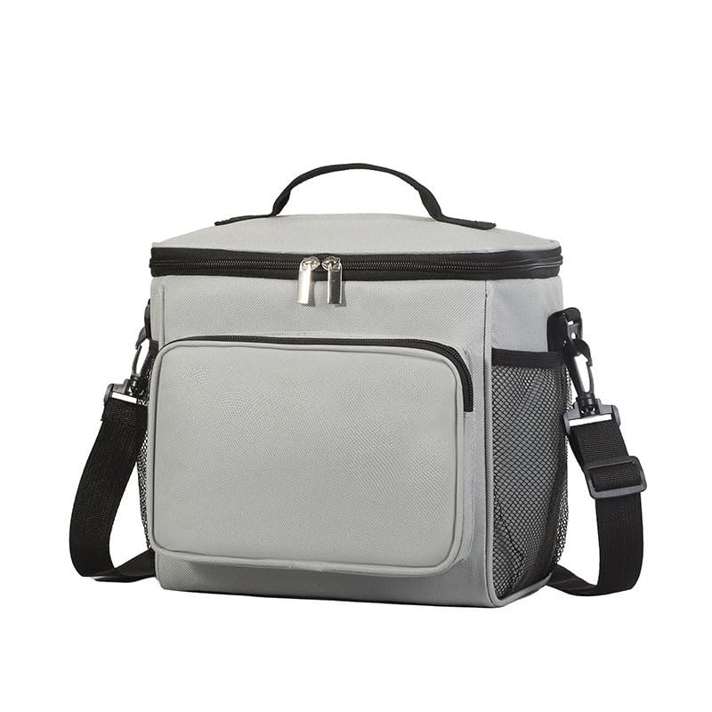 Insulated Picnic Bag Reusable, 2024 Updated Outdoor Gear Insulated Cooler Bag Collapsible Portable Picnic Basket Cooler, for Hot Or Cold, Picnic, Food Delivery, 10.63 * 7.09 * 9.25 Inch (Gray) - color: Gray