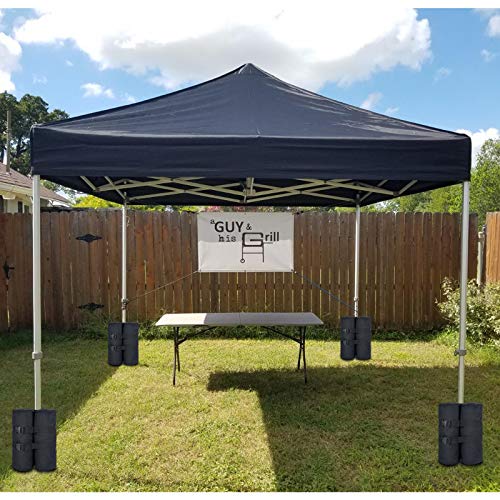 Sand Weight Bags(140lbs) for Pop up Tent,1680D Heavy Duty Weights Sand Bags for Outdoor,Set of 4 - color: 140 lbs