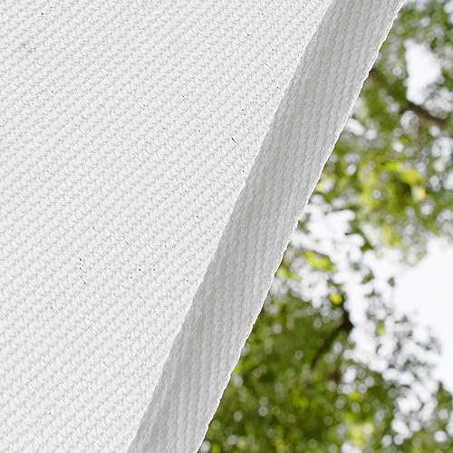 Amgo Custom Size 6' x 6' White Rectangle Square Sun Shade Sail UPF50+ AGTAPR1016, Order to Make Canopy Awning, 95% UV Blockage, Water & Air Permeable, Commercial and Residential (We Customize) - color: White, size: 6' x 6' Custom Size