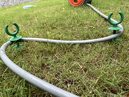 10 Pcs Green Garden Hose Guide holiday lights Holder High High Toughness plastic Nails Tools For Irrigation And Sprinkler Protect Your Plants