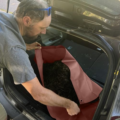 RENEGADE Industrial Tarp 3x3 ft Brown – 6X Stronger, Waterproof, UV-Resistant, PFAS-Free – Heavy Duty Tarpaulin Cover for Camping, Construction, Gardening, Car & Equipment Protection - color: Brown, size: 3x3