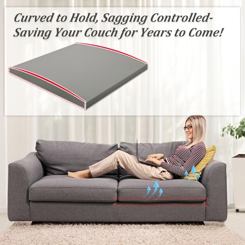 Couch Cushion Support for Sagging Seat 20X20X2 Inches Couch Supports for Sagging Cushions, High Density Foam Sofa Cushion Support with Anti Slip Mesh Fabric Light Grey Set of 2 - size: Firmer| 20x20 2P
