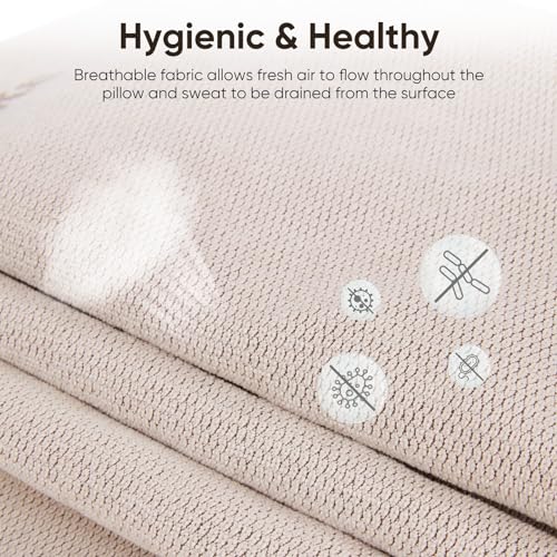 Naturehike Camping Pillow Protectors Cover Case, 20×14in, Soft Touch, Skin-Friendly, Removable, Machine Washable, Fade Resistant, Durable (Beige) - style: Pillow Case Beige