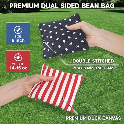 Cornhole Board Set 4x2 Regulation Size Cornhole Set with Carrying Bags & 8 Bean Bags Corn Hole Boards Bean Toss Game for Adults Family Outdoor Lawn Outside Backyard Games - color: Deer, size: 4*2FT