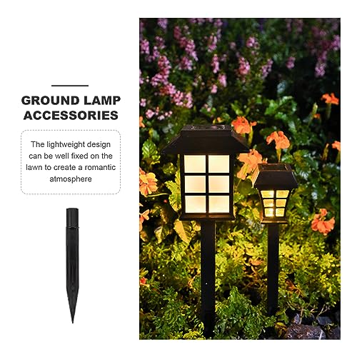 Uonlytech 10Pcs Solar Light Stakes Replacement Durable Plastic Ground Spikes for Garden Lamps Outdoor Pathway Solar Lamp Support Accessories Easy Install 6.10In - size: 16X1.7CM