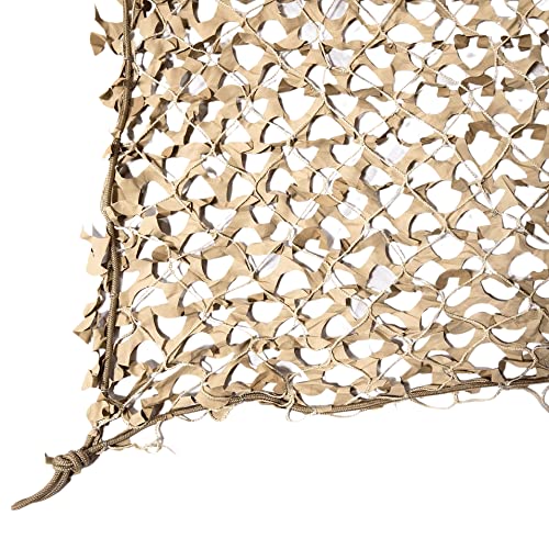 CamoSystems Reinforced Camouflage Netting | 3D Camo Nets, Waterproof & UV Protection, Silent Rip-Stop Fabric - color: Desert - Light Tan/Tan, size: 5' X 10' (Top Cover)
