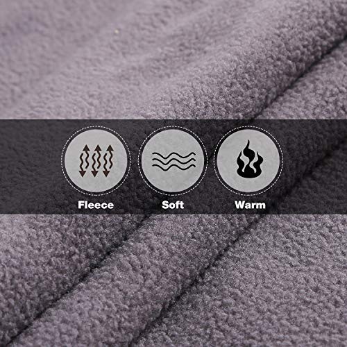 REDCAMP Large Waterproof Stadium Blanket for Outdoor Sports, Soft Warm Fleece Camping Blanket Windproof for Cold Weather, 79"x 59"Dark Blue - color: Dark Blue/Grey 79"x59"
