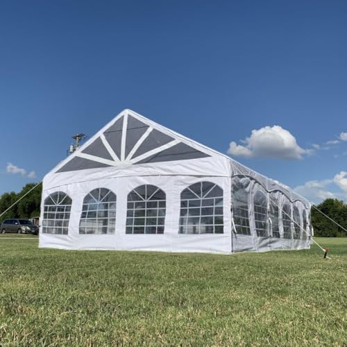 DELTA 30'x20' PE Marquee Tents for Parties, Party Tent, Carpas para Fiestas, Outdoor Wedding Tent, Heavy Duty Waterproof Canopy, Outdoor Event + Storage Bags - style: 30'x20' Pe Marquee Tent
