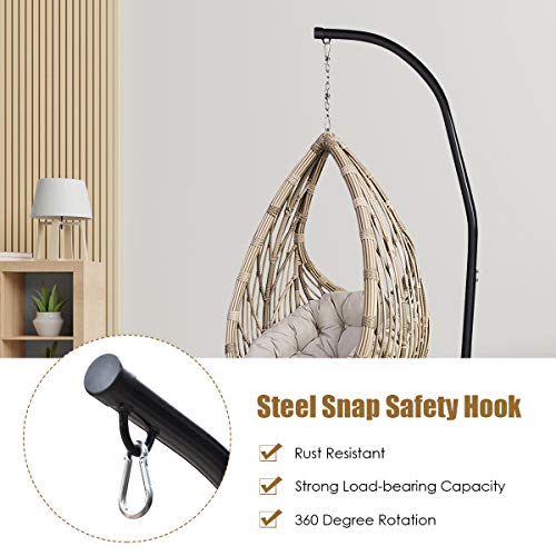 RELAX4LIFE Hammock Stand Heavy Duty Portable & Detachable C Stand for Hanging Hammock, Air Porch, Swing Chair, Outdoor & Indoor Usage