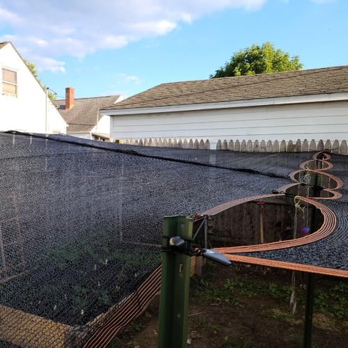 Shade Cloth 30'x35' 40'x45' 50'x50' Rectangle Shade Net Canopy Sun Shade for Patio Outside Shade Cloth Awning Outdoor Garden(Size:25x25ft) - size: 25x25ft