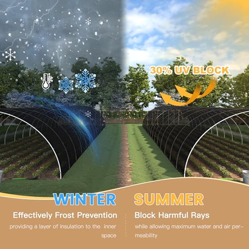 VICLLAX 30% Black Garden Shade Fabric Sun Shade Cloth - UV Resistant Sunblock Netting for Plants, Flowers & Vegetables | Lightweight Cover for Greenhouse & Outdoor Garden Protection, 4×8 FT - color: 30% Shading Black, size: 0 4' X 0 8'