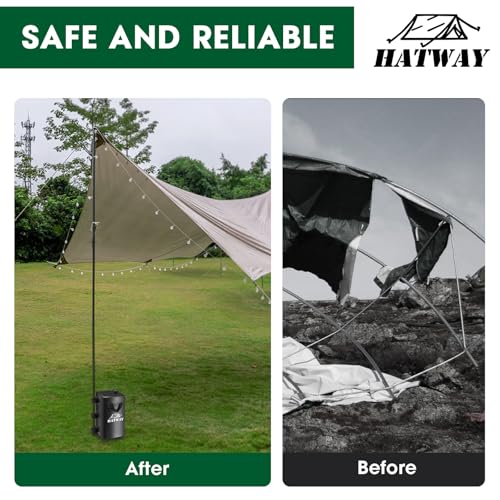 Hatway Canopy Weights,176 LBS Water Bag Set of 4 Leg Weights for Pop Up Canopy,Gazebo,Canopies,Tent-4 * 20L-Black - size: 176lbs-4pcs-black