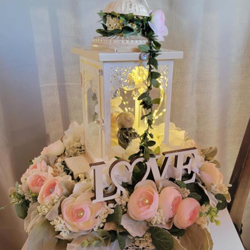 NEEDOMO Large Lanterns Decorative Indoor, 14'' Vintage Outdoor Lanterns with Clear Glass, Metal Candle Holder Lantern Rustic Farmhouse Shelf Decor for Indoor Outdoor Events Wedding and Party - size: 14"H