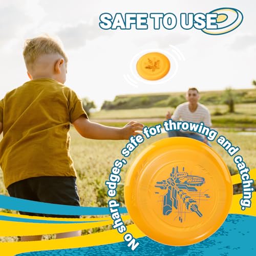 Frisbee Go Flying Disc, 9 Inch Lightweight Sports Disc for Beginners Outdoor Beach Backyard Lawn Park Camping Family Activity Game - 70g - color: V2