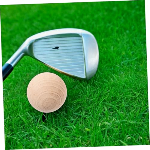 TOYANDONA 5PCS Wooden Croquet Balls Set for Outdoor Lawn Games Sturdy Solid Wood Balls for Backyard Croquet DIY Crafts and School Projects