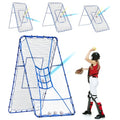Volleyball Baseball Rebounder Net, Softball Rebounder Pitchback Net Quick Adjustments, Quick Adjustments Lacrosse Bounce Back Practice Equipment, Ideal for Outdoor Indoor and Backyard Training - size: 7FTx4FT, style: Three Mode Baseball Net