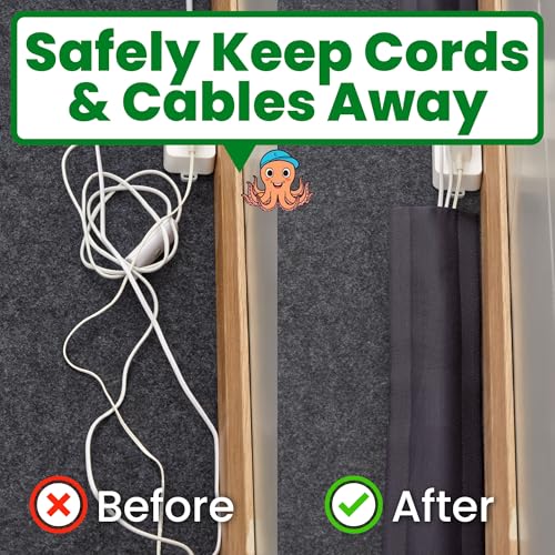 ECOHomes Carpet Cord Cover (Black, 4 Inch x 20 FT) | Cord Covers for Carpet to Hide Floor Cables and Electric Wires, Low Profile Cord Hider for Extension Cords and Cable Management in Home and Office - color: Black, size: 4 Inch x 20 FT
