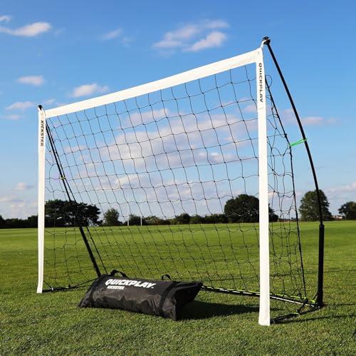 QUICKPLAY Kickster Soccer Goal Range – Ultra Portable | Quick and Easy Set Up | Includes Net and Carry Bag | Available in 7 Sizes | Backyard Soccer Net for Kids & Adults [Single Goal] - style: 5 x 3'