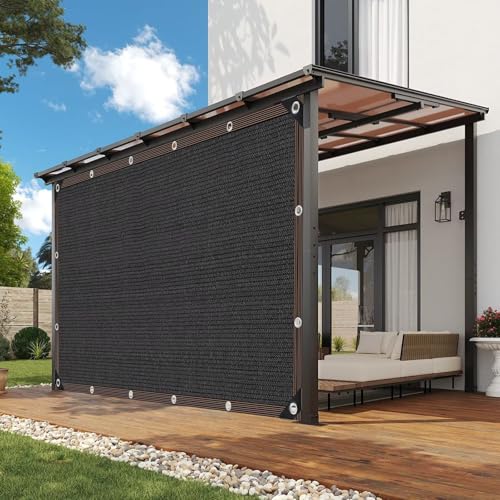 90% Shade Cloth for Garden - 10 x 20 FT Durable Mesh Tarp with Grommets, Sunblock Net for Patio for Plants Greenhouse Outdoor Pergola Sun Shade Neting for Chicken Coop Cover - color: Black, size: 10 x 20 FT