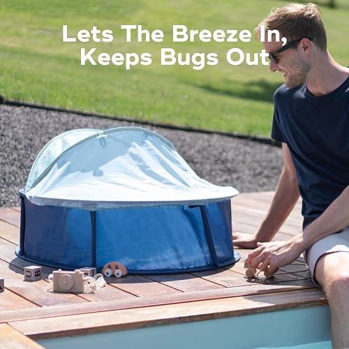 Babymoov Babyni Anti-UV Pop-Up Tent, UPF 50+ Sun Protection, Portable Baby Sun Shelter with Mosquito Net, Lightweight Travel Tent for Beach, Park & Outdoor Use