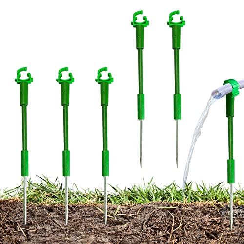6PC 5/8”Hose Guides for Garden Decorative，Water Hoder to Keep Hose off Grass，Outdoor Post Garden Support Water Sprinkler Stand Butler Gardening Supplies for Garden Lawn Yard (Set B) - style: Set B