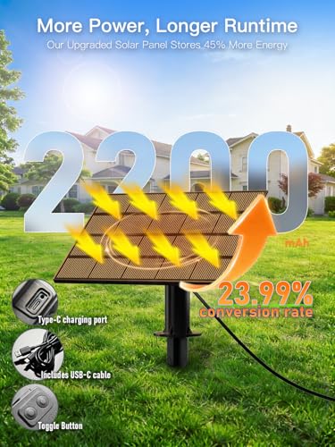50FT Solar String Lights Outdoor Waterproof, 18+1 LED Solar Powered Lights with Remote Control, 3 Light Modes & Dimmable, USB-C Charging for Patio, Backyard, Garden, Camping - size: 50FT