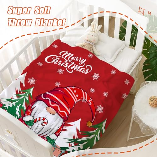 YeeJu Christmas Throw Blanket Kids Small Red Christmas Tree Gnome Blanket for Girl Boy Child Baby Bed Soft Lightweight Fuzzy Plush Fleece Blankets and Throws Xmas Winter Holiday Blanket 40x50 - color: Chrsitmas-14, size: 40"x50"