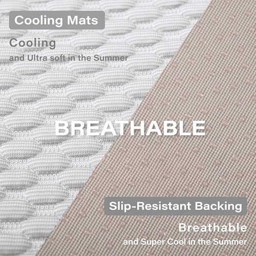 MICROCOSMOS Pet Cooling Mat & Sleeping Pad- Breathable Bubble Surface, EZ Clean. Keep Cooling for Pets, Kids and Adults in Summer.(GreyWhite, 59" x 40") - color: GreyWhite, size: 59" x 40"