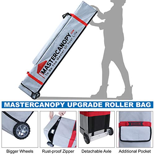 MASTERCANOPY Pop Up Canopy Tent Commercial Grade Instant Shelter (8x8, Grey) - color: Gray, size: 8x8