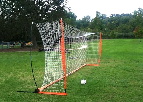 Bownet Portable Folding Soccer Goal – Pop Up Backyard & Training Soccer Net for Indoor or Outdoor – Easy Setup with Carry Bag - size: 7 x 21 Feet
