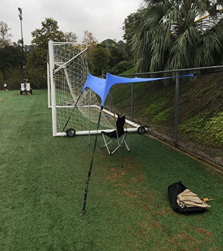Neso Sidelines 1 Sports Tent - Lightweight and Portable Sun Shelter and Shade Tent for Outdoor Activities - Patented Reinforced Corners - UPF 50+ Sun Protection - 5.5 ft Tall, 7 x 4.5 ft - color: Periwinkle Blue