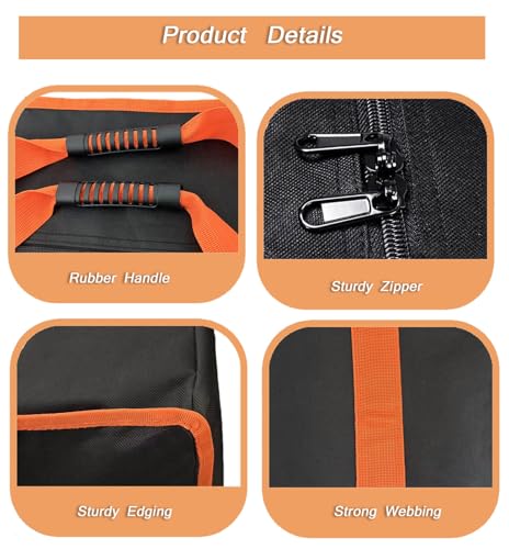 Large Tent Storage Bag 67X11.5X11.5in with Handles -10*10ft 10*20ft Pop Up Canopy Replacement Parts,for Various Party Tent Canopy Tent Poles patio Umbrellas, Heavy-Duty Water Resistant Oxford Fabric - size: 67X11.5X11.5inch