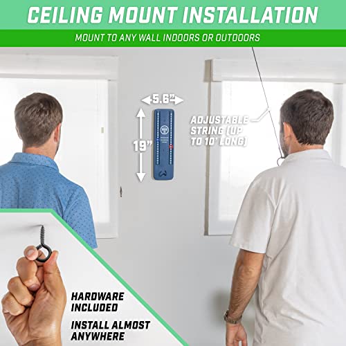 GoSports Hook 21 Ceiling Mount Ring Swing Game - Choose Your Color - Play Indoors or Outdoors - color: Blue