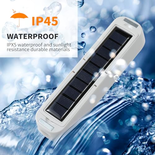 Solar Rechargeable Camping Lantern - 2000 Lumens, 4 Light Modes, Solar & USB Charging (White) - color: White